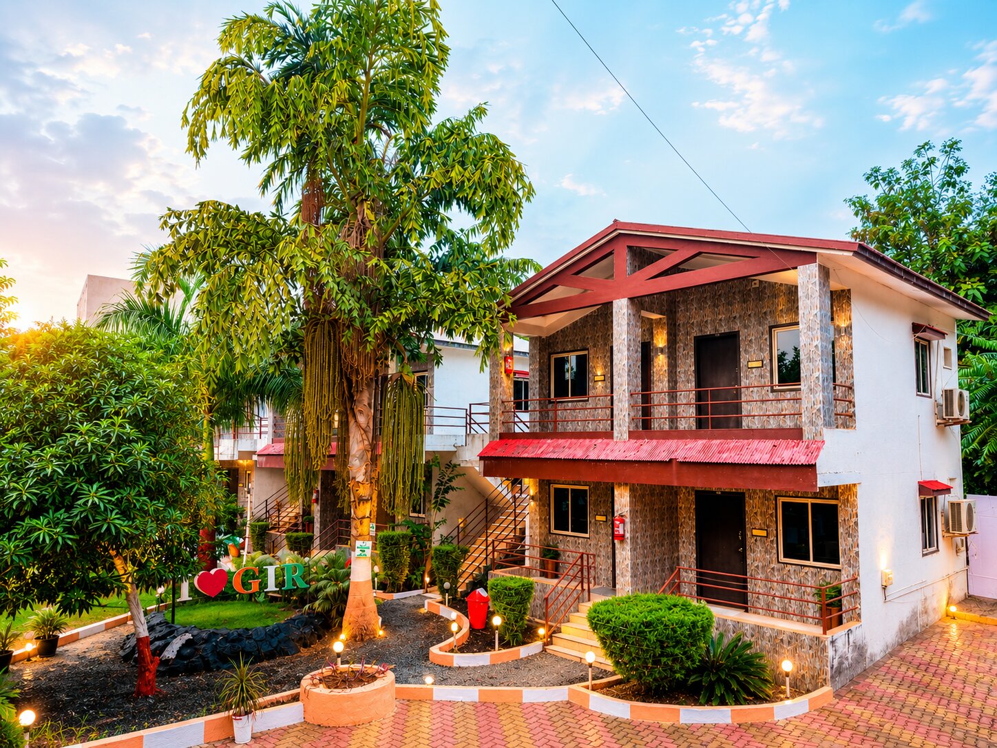 Luxury cottages at Wildlife Gir Resort, Sasan Gir